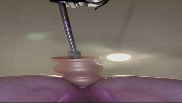 Under-Balls Dildo Machine Drill &ndash; Deep Anal Tease 