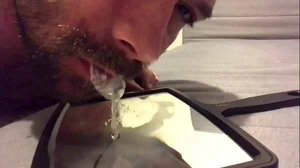 Eating cum and loving it!  I&rsquo;d take a few loads if I could! 