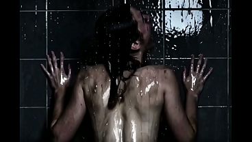 POV two babes getting fucked hard from behind, screaming loudly in the shower - AI Generated 
