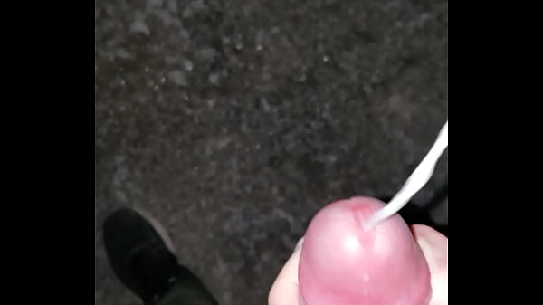 Soloboy masturbate and cum outdoor 