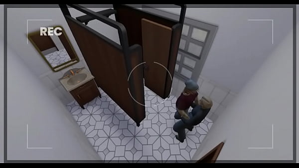 I find these girls_groping_each other in the bathroom