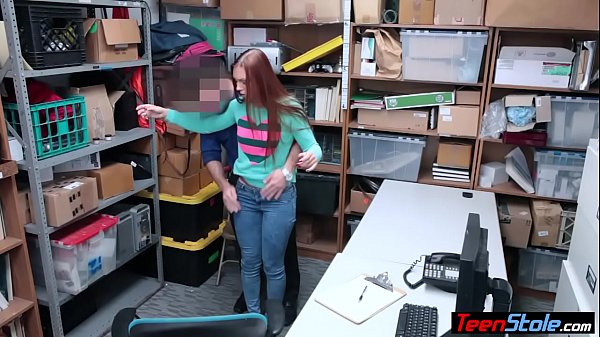 Play MP4 - Redhead czech migrant teen thief fucked by a mall cop