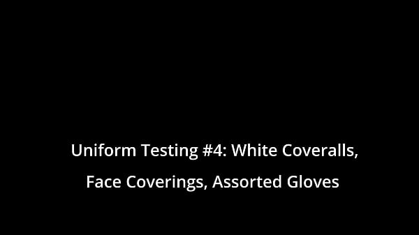 Uniform Testing 4 White Coveralls Face Coverings Assorted Gloves