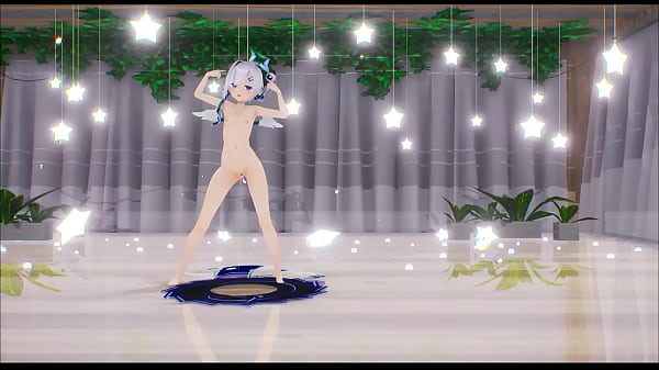 Play MP4 - Amane Kanata Hentai Hololive Undress Sex Dance Mmd 3D Dark Green Star