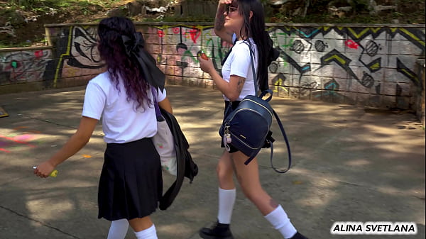 Two Rebel Students Quit Classes To Have Passionate Lesbic Fun thumbnail