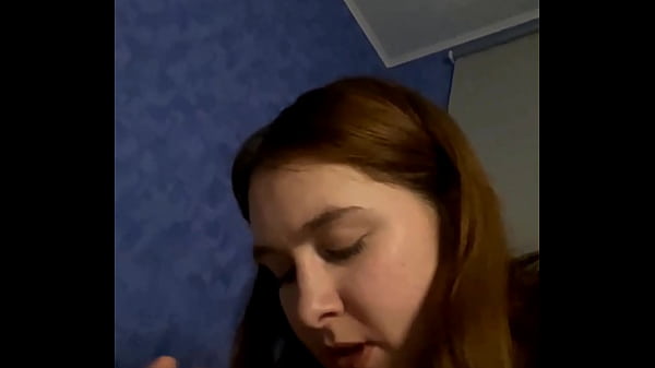 Hot Russian slut is sucking a cock well behaved and a submissive way 