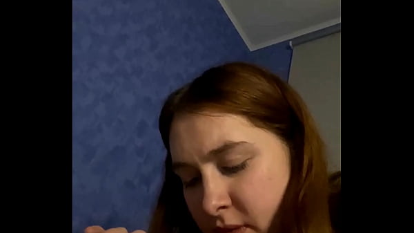 Hot russian slut is sucking a cock well behaved and a submissive way