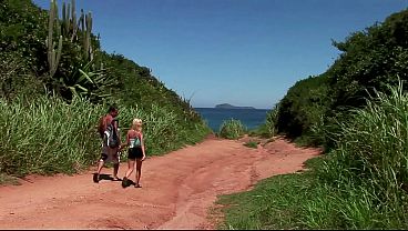 Nonton French Blonde Babe In Outdoor 3some thumbnail