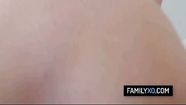 Cute redhead babe eats her stepdad's ass and get her pussy pounded hard 