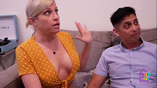 Blond Step Mom With Tight Body Seduces Son thumbnail