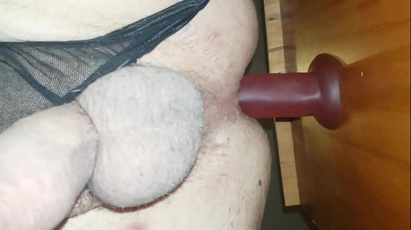 taking my big dildo 