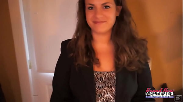 Busty brunette milf lilly m enjoys sucking a hard cock and swallowing cum 