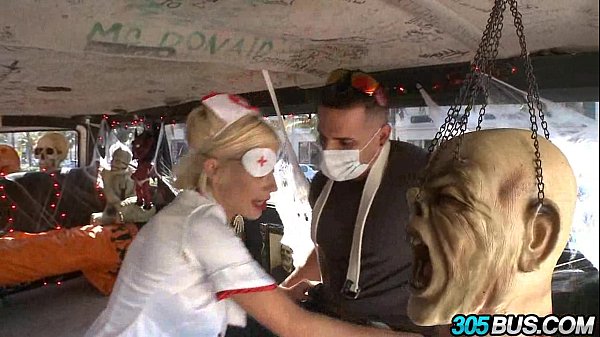 Fucking random guys_on Halloween blonde Puma Swede.3