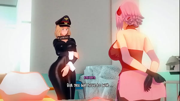 Sakura gives handjob scene