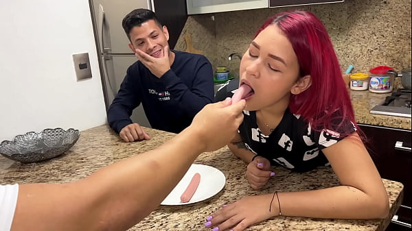 Housewife Wife Likes To Suck Sausage When Her Husband's Friend Takes It In His Mouth She Turns Into A Slut In Front Of Her Cuckold Husband thumbnail