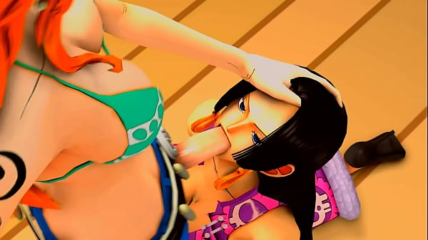 Play MP4 - Boa hancock sucking Nami's dick &lpar;with sound&rpar;