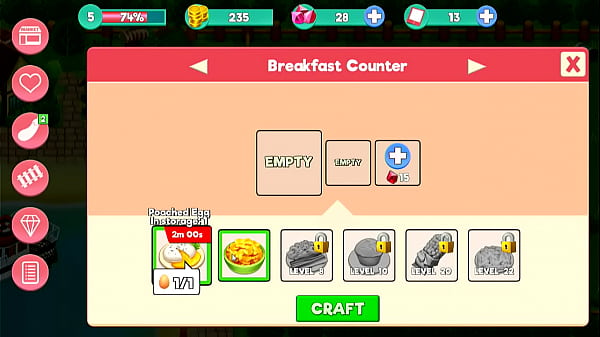 Harvest the corn and carrots 