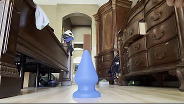 Mature Anal Whore Stretches Boi Pussy Lips Riding Huge Toys And Shows Off Wet Pink Gaping Hole thumbnail