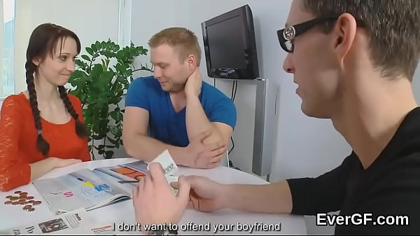 Feisty chick plows for money in front of her own stud