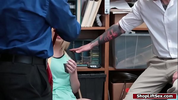 Teen_thief banged while stepdad watching