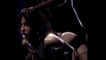 Huge boobs moaning 3d