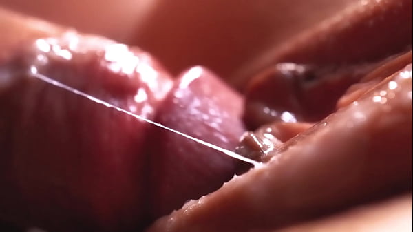 Слоумо крупным планом, киска в сперме 