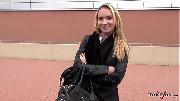 Play MP4 - Takevan Blonde rich chick caught and convinced by shopping mall to fuck in car
