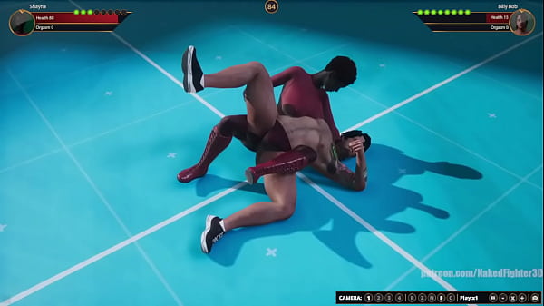Shayna vs billy nf3d mixed kinky combat battle 