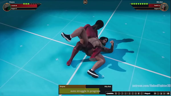 Shayna VS Billy Bob Naked Fighter 3D