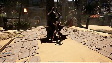 The ancient statue came to life and started fucking Lara in every hole, filling her up with cum. 3D Hentai Game 