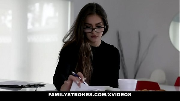 Play MP4 - FamilyStrokes - Cute Stepsis &lpar;Sofie Reyez&rpar; Deepthroats Me While Stepdad's Gone