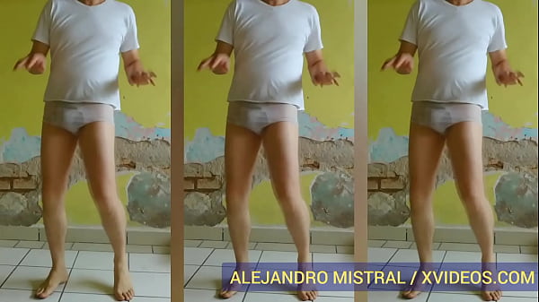 Play MP4 - Hombre gay bailando en ropa interior blanca mojada Trusas Calzoncillos calientes ALEJANDRO MISTRAL