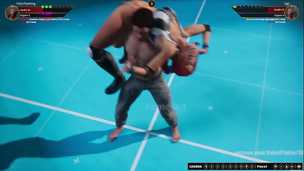 Polly_Plaything VS Gigi Naked_Fighter_3D