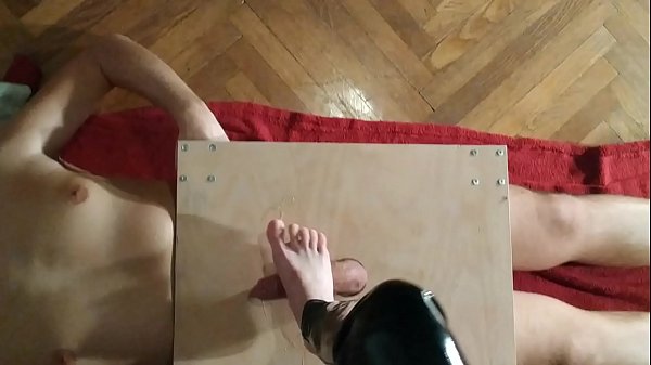 Domina pov cock stomping bare feet_& cock slapping her slave pt2 HD