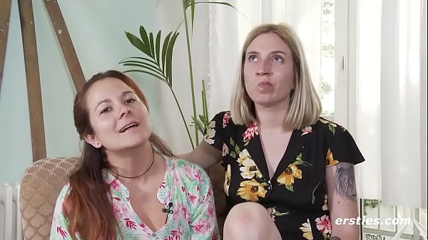 Ersties: Sexy_Amateur Lesbians Share A DoubleDildo