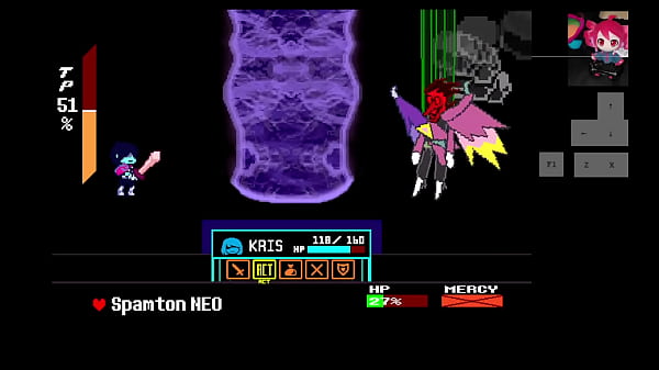 spamton neo es follado por joven de pelo largo y muchacha negra con dientes grandes 