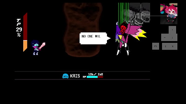 Spamton neo es follado por joven de pelo largo y muchacha negra con dientes grandes 