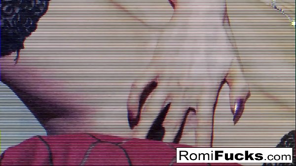 Romi Rain stuffs_her pussy full of panties then licks them_clean