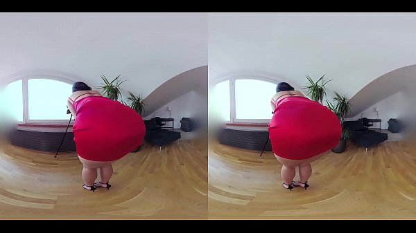 Czech_VR 345 Hot Slut_in TightRed Dress Riding Cock