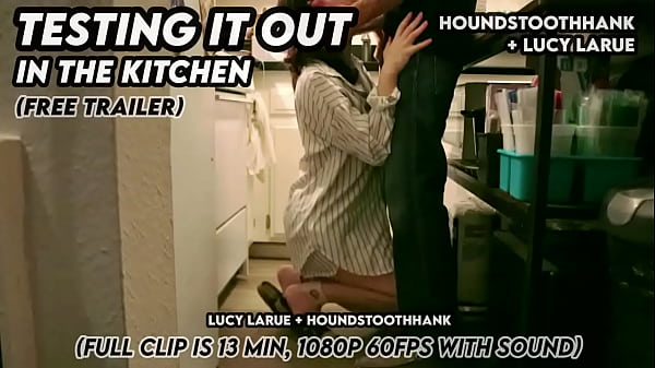 Testing it out in the kitchen