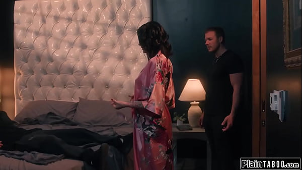 Busty tattooed wife charlotte sins overheard things and now has to prove her loyalty to her husbands big tits brunette is manhandled rough