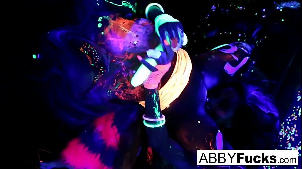 Black Light Rainy Night with Abigal Mac& Ava Addams