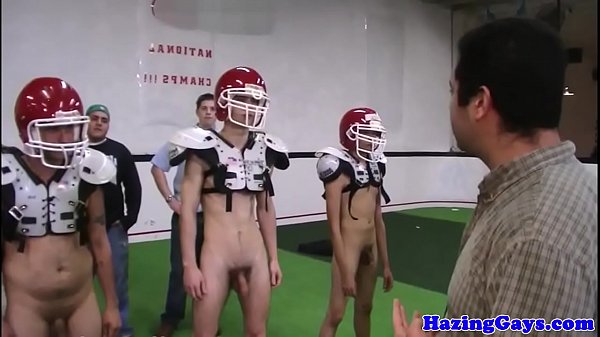 Anal college hazing in the lockerrooms 