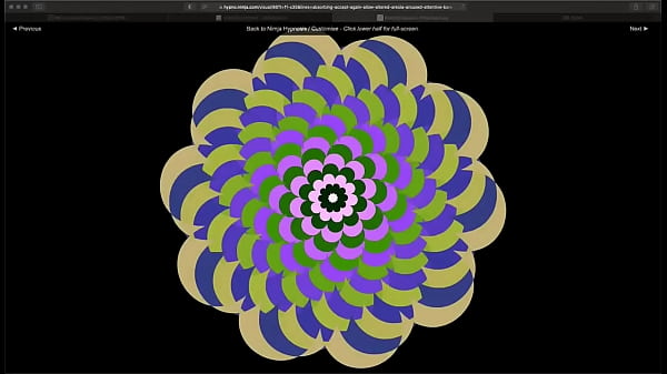 Flashing shapes transformation visuals conversion pov 