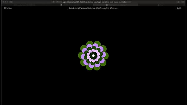 Flashing shapes transformation visuals conversion pov