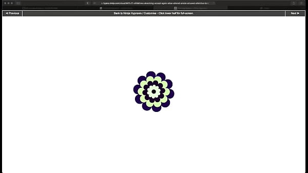 Flashing shapes transformation visuals conversion pov