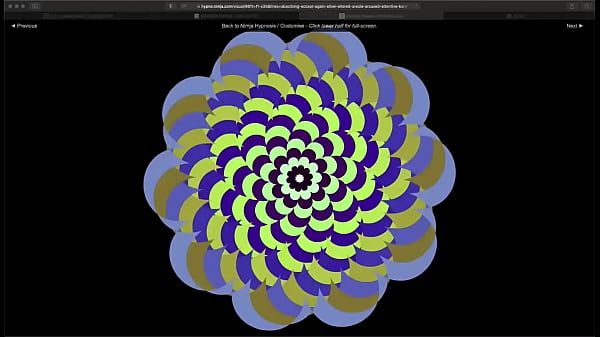 Flashing shapes transformation visuals conversion pov 