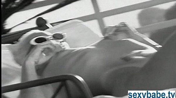 Super hot blonde by the pool 