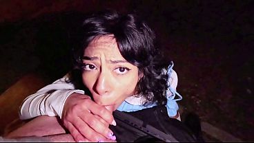 Almost Caught Deepthroat & Creampie Petite Latina Cindy Luna &ndash; Sneaky Outdoor Amateur Motorcycle Sex thumbnail