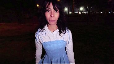 Almost Caught Deepthroat &amp_ Creampie Petite Latina Cindy Luna &ndash_ Sneaky Outdoor Amateur Motorcycle Sex